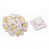 20 20Mm Kare Yapışkanlı Kroşe Kablo Bağı Kablo Tutucu - 10 Adet thumbnail 7