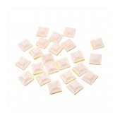 20 20Mm Kare Yapışkanlı Kroşe Kablo Bağı Kablo Tutucu - 10 Adet thumbnail 8