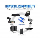 Wozlo Usb 3.0 Erkek Kablo İki Ucu Usb 3.0 A - 5 M thumbnail 4