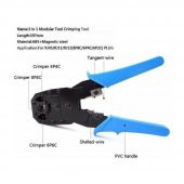 Rj45 Ethernet Rj11 Rj12 Rj45 Telefon Sıkma Çakma Pensesi Cat5 Cat6 Pense+ Kablo Soyucu - 3