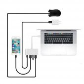 Type C To 2xUsb 2.0 + Usb 3.0 Hub Çoklayıcı + Usb-C Metal Gövde - 8