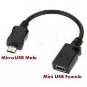 Mikro Micro Usb Mini Usb Çevirici Kablo Adaptör - 4
