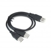 Harici Disk Hdd Bağlantı Kablosu Usb Y Kablo 3 Ucu Usb Kablo - 3