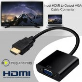 Hdmi To Vga Kablo Çevirici Dönüştürücü Görüntü (519138864) - 2