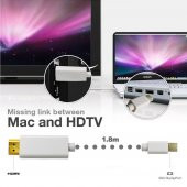 Apple Macbook Mini Displayport Thunderbolt To Hdmi Kablo 1.8M - 7