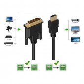 Hdmi To Dvi Kablo Dvi To Hdmi Görüntü Kablosu Çift Yönlü 1.8M - 6
