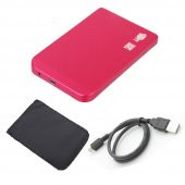 2.5 İnç Sata Hdd Ssd Harddisk Kutusu İnce Slim Kutu Kablo + Kılıf - 1