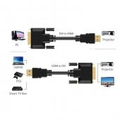 Hdmi To Dvi Kablo Dvi To Hdmi Görüntü Kablosu Çift Yönlü 1.8M - 8