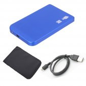 2.5 İnç Ultra Slim Sata Harddisk Kutusu - Ssd Disk Uyumlu - Mavi thumbnail 7