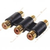 Rca Dişi Dişi - Rca Uzatma - 3Lü Rca Lale Kablo Uzatma Aparatı 519137335 thumbnail 1