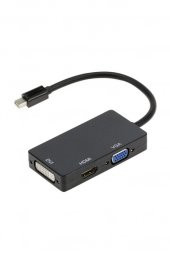 Mini Displayport To Hdmi Dvi Vga Kablo Çevirici Dönüştürücü Thunderbolt - 1