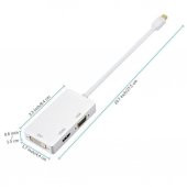Mini Displayport To Hdmi Dvi Vga Kablo Çevirici Dönüştürücü Thunderbolt - 7
