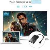 Mini Displayport To Hdmi Dvi Vga Kablo Çevirici Dönüştürücü Thunderbolt - 10