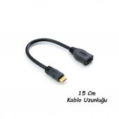 Turbosepet Tablet Uyumlu Mini Hdmi To Hdmi Kablo Çevirici - 2