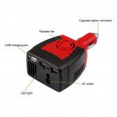 150W Dc 12V To Ac 220V Power Invertör İnverter Dönüştürücü - 4