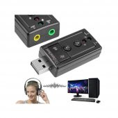 Wozlo 7.1 Virtual 3D USB Ses Kartı thumbnail 3