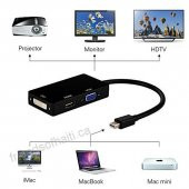 Mini Displayport To Hdmi Dvi Vga Çevirici Kablo Macbook Görüntü - 4