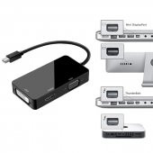 Mini Displayport To Hdmi Dvi Vga Çevirici Kablo Macbook Görüntü - 5