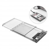 Orico 2.5 inç Sata USB 3.0 Şeffaf SSD HDD Harddisk Kutusu 2139U3 thumbnail 3