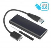 M.2 Ngff To Usb 3.0 Ssd Sata Hdd Harddisk Kutusu - Aliminyum Kasa thumbnail 6