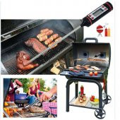 Dijital Termometre Mutfak Gıda Yiyecek Termometre Pil Dahil Siyah N11.624 thumbnail 3