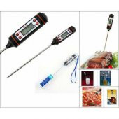 Dijital Termometre Mutfak Gıda Yiyecek Termometre Pil Dahil Siyah N11.624 thumbnail 5