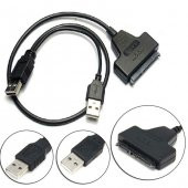2.5 İnç Sata Harddisk Çevirici Kablo Usb 2.0 + Koruma Kutusu - 6