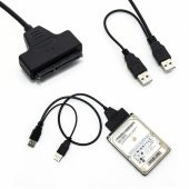 2.5 İnç Sata Harddisk Çevirici Kablo Usb 2.0 + Koruma Kutusu - 8