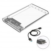 Orico Usb 3.0 To Sata 2.5’ Şeffaf Harici Harddisk Kutusu thumbnail 1