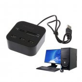3 Port Usb 2.0 Hub Usb Çoklayıcı Usb Kart Okuyucu thumbnail 4