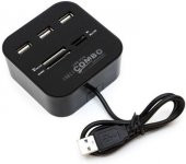 3 Port Usb 2.0 Hub Usb Çoklayıcı Usb Kart Okuyucu thumbnail 1
