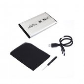 2.5 İnç Usb 3.0 Sata Harddisk Hdd Kutusu 5 Gbps + Kılıf - Gri - 2