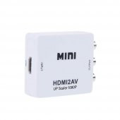 Hdmi To Rca Tos Av Scart Çevirici Gerçek 1080P Hdmı Çıkıştan Tvye thumbnail 5