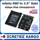 Msata Ssd To 2.5 İnç Sata 6Gb Mini Hdd 1.8 Disk Kutu Usb - 9