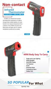 Unı-t Ut300s Lazer Termometre Kızılötesi Temassız Sıcaklık Ölçer N11.523 - 9