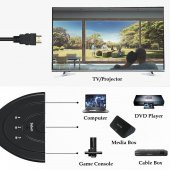 3 Port Kablolu Hdmi Switch Çoklayıcı Çoğaltıcı Splitter - 5