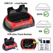 Usb 2.0 Hard Disk Docking Kart Okuyucu Hdd Ssd Klonlama Ide Sata - 4