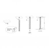 Masa Altı Kablo Toplayıcı - Dinazor Omurga Kablo Kanalı - Beyaz (519130368) thumbnail 3