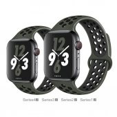 Apple Watch Nike Serisi 2 3 4 5 Silikon Kordon Kayış 38Mm 40Mm (519130249) - 2