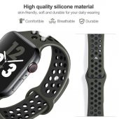 Apple Watch Nike Serisi 2 3 4 5 Silikon Kordon Kayış 38Mm 40Mm (519130249) - 3