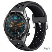 Huawei Watch Gt Gt2 46 Mm Spor Renkli Silikon Kordon Kayış (519130175) - 1