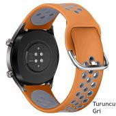 Huawei Watch Gt Gt2 46 Mm Spor Renkli Silikon Kordon Kayış (519130175) - 8