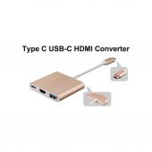 Apple Macbook Usb 3.1 (Type-C) To Hdmi + Usb 3.0 Çevirici Kablo - 3