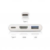 Ipad Pro 12.9 Inç A1876 A1895 Type-C To Hdmi + Usb 3.0 Çevirici 127058147633 - 4