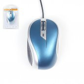 Wozlo Ergonomik Usb Optik Kablolu Mouse 1000 Dpi - Petrol Mavisi 519129421 thumbnail 1