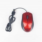 Kablolu Usb Optik Mouse 1600 Dpi Optic Maus Fare - Kırmızı 519129410 - 1