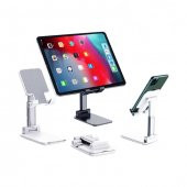 Masaüstü Katlanabilir Tablet ve Telefon Tutucu 2 Kademeli Stand - 2