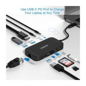 Fideco Type C To 4K Hdmi Gigabit Ethernet Usb 3.0 Hub 9 In 1 (519128014) - 3