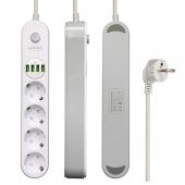 Ldnio SE4432 4xUsb Çıkışlı 4lü Akım Korumalı Priz Beyaz - 3