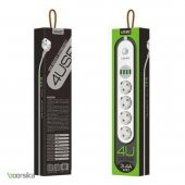 Ldnio SE4432 4xUsb Çıkışlı 4lü Akım Korumalı Priz Beyaz - 4